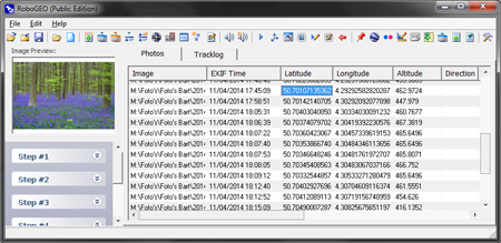 RoboGEO sample screen